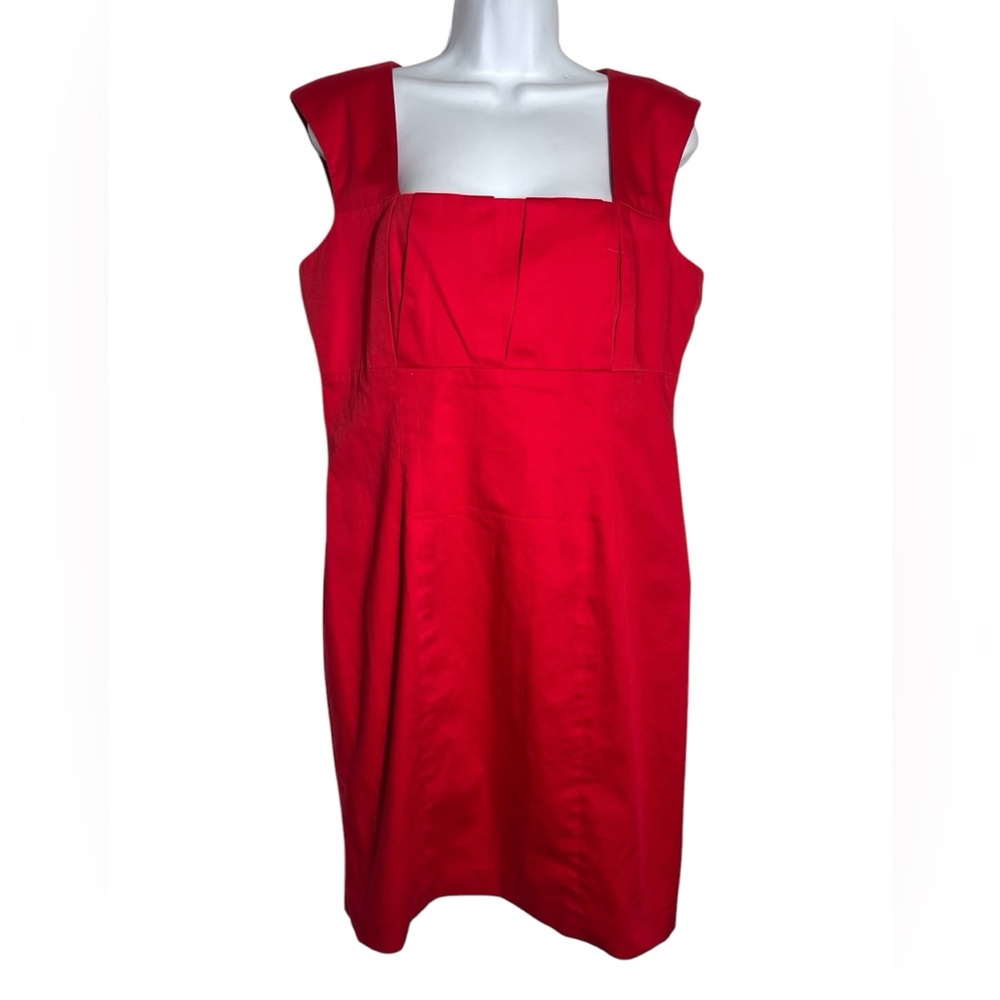 Calvin Klein dress size 14 bright red sleeveless dress PERFECT ❤️❤️❤️